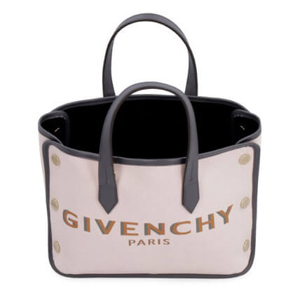 ジバンシィ トートバッグ 偽物 GIVENCHYロゴ metalボタン 2way pink キャンバス ミニ ボンド ショッパーBB50E5B0RY 650